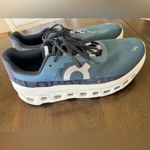 ON Cloud Monster Mens Size 14 Blue/White EUC